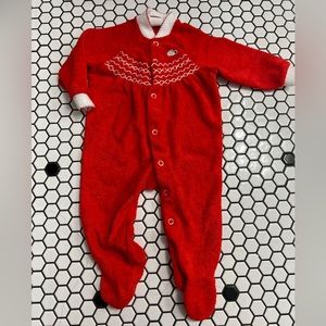 Vintage Izod Lacoste baby one piece snap up outfit 12-18 pounds